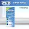 Oral-B Super Floss Mint Dental Floss for Braces Bridges - 50 Strips (2-Pack) view 3