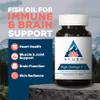 Ayush Herbs High Omega 3 - Omega 3 Fish Oil, 1000mg Per Capsule, EPA & DHA Fish Oil Supplement for Women & Men, Natural Lemon Flavor - 60 Softgel Capsules (1 Count) view 2