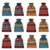 kilofly 12 pc Egyptian Jewelry Bag Aztec Print Drawstring Coin Purse Gift Pouch view 1