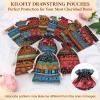 kilofly 12 pc Egyptian Jewelry Bag Aztec Print Drawstring Coin Purse Gift Pouch view 4