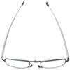 Foster Grant Gideon Rectangular Reading Glasses, Blue/Transparent, 64 mm, +1.50 view 4