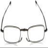 Foster Grant Gideon Rectangular Reading Glasses, Brown/Transparent, 64 mm, +1.50 view 2