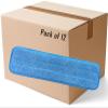 18" Microfiber Mop Pads - Hook and Loop, Washable, Wet/Dry : 12 Pack view 1