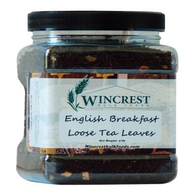 Bulk Loose Black Tea Leaves - 8 Oz Container (English Breakfast)