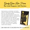 Ear Lobe Support Patches and Earring Stabilizers (240 Invisible Patches) Prevents Tears, Reduces Strain. Lobe Fixers by Gaudy Guru () (Invisible) view 3