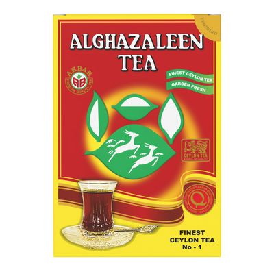Alghazaleen Tea - Pure Ceylon Black Loose Leaf Tea, 16 oz (454 g) Box
