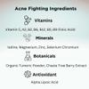 Clear Skin Acne Vitamin System | 20 Antioxidants, Botanicals & Minerals | 60 Count Pack of 4 view 4