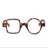 BEISON One Square One Round Readers Reading Glasses (Yellow leopard, 1.5) view 2