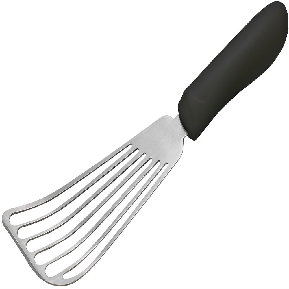 Fish Spatula, 6.5' Blade, Black PP Handle