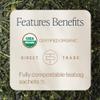 Rishi Tea Sencha Green Tea - Organic Sachet Bags, Caffeinated Japanese Green Tea, Enjoy Hot or Iced - 15 Count (Pack of 1) view 2