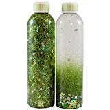 8oz Calming Glitter Bottle - Spring Grass Green