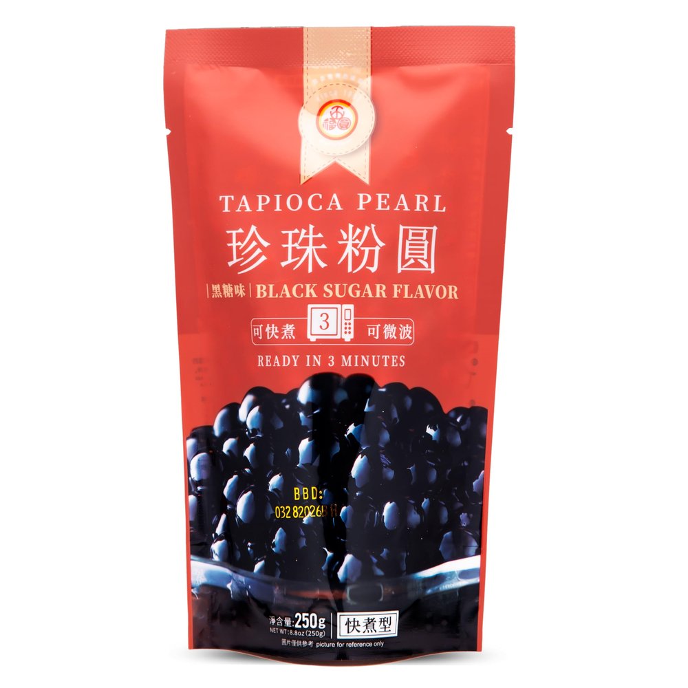 1 Packs of BOBA (Black) Tapioca Pearl "Bubble Tea Ingredients"