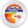 Hefty Everyday Foam Snack Plates, 7 Inch Round, 54 Count (Pack of 8), 432 Total view 1
