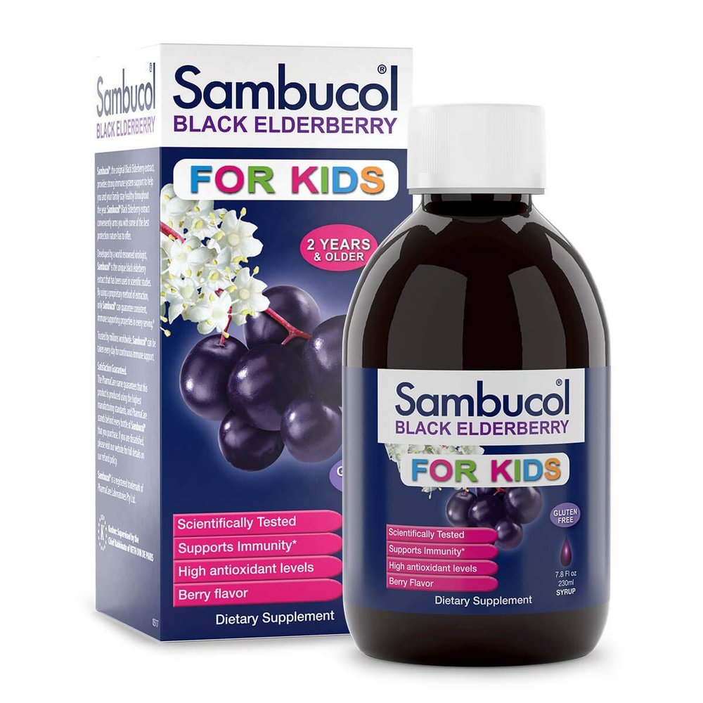 2Pack! Sambucol Black Elderberry Syrup for Kids - 7.8 oz