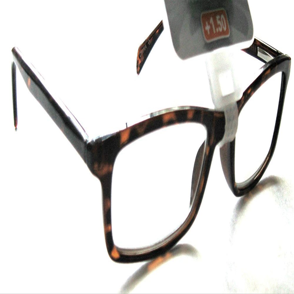 Foster Grant "John" Tortoise Brown Men's Rectangular Reading Glasses+3.25
