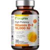 biophix Vitamin D-3 10000 IU 380 Softgels - High-Potency in Extra Virgin Olive Oil Non-GMO Soy-Free Supports Strong Bones Immune Health view 1