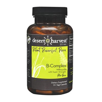 Desert Harvest B-Complex - Without B6, 90 Capsules