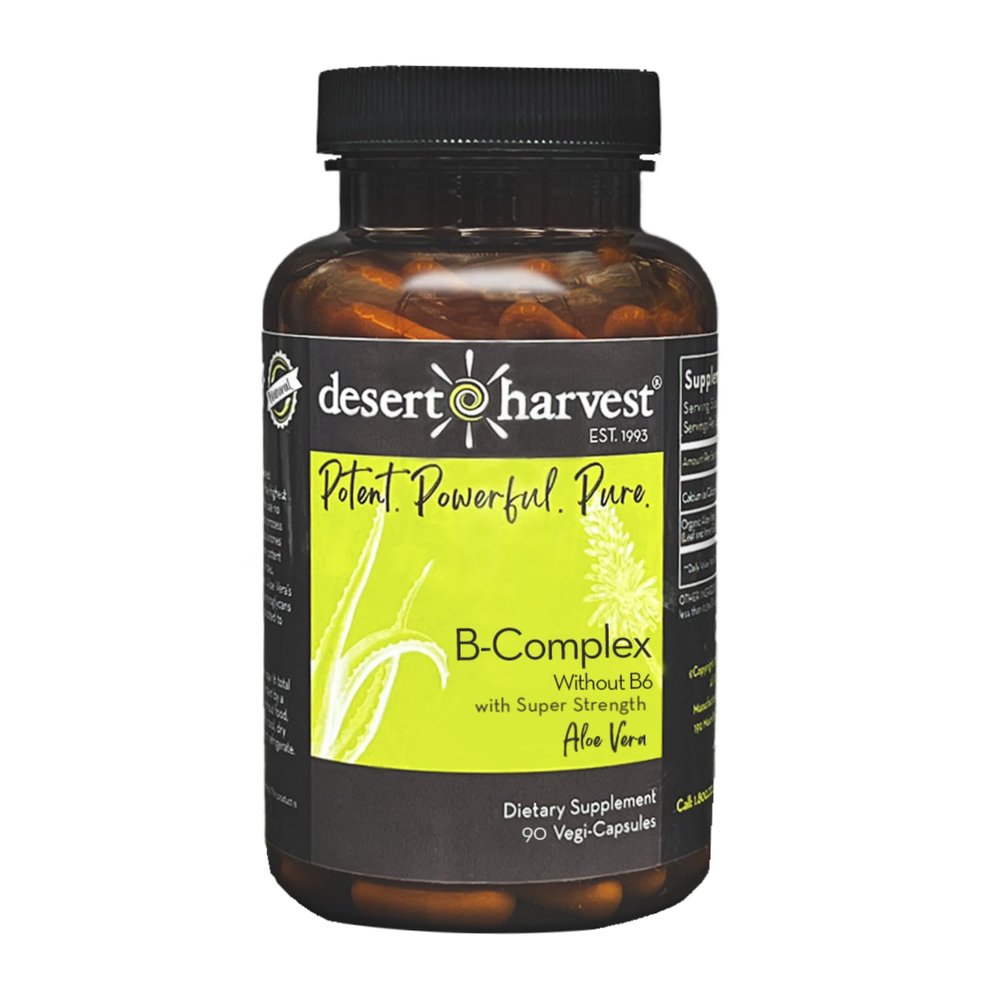 Desert Harvest B-Complex - Without B6, 90 Capsules
