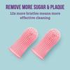 Itsy Bitsy Baby Toothbrush, Pediatrician Recommended, 360 Degree Bristle Silicone Baby Toothbrush 6 to 12 Months, and Toddler Toothbrushes 1-2, Set of 2 - Clear view 3