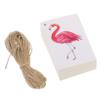 100pcs Kraft Paper Tags Gifts Tags Flamingo Printed Labels Hanging Cards Name Card Tag Price Tags Wedding Party Gift Tags view 1