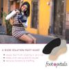 Foot Petals Womens Back of Heel Cushion Inserts, Heel Protectors, Comfortable Heel Grip for Pain Relief and Sizing, 3 Pair, Combo view 2