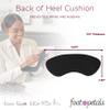 Foot Petals Womens Back of Heel Cushion Inserts, Heel Protectors, Comfortable Heel Grip for Pain Relief and Sizing, 3 Pair, Combo view 3