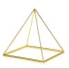 Finest Quality 51 Degree 9" 24k Gold-Plated Copper Meditation Pyramid for Healing view 1