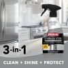 Weiman Stainless Steel Cleaner and Polish, 3-in-1 Stainless Steel Cleaning Spray for Appliances, Cuts Grease & Grime, Removes Fingerprints, Smudges, Residue & Water Spots, Streak-Free Shine view 3
