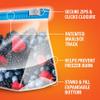 Hefty Slider Freezer Kitchen Storage Bags, Gallon Size, 56 Count view 4