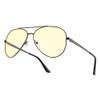 GUNNAR - Premium Gaming and Computer Glasses - Blocks 65% Blue Light - Maverick, Gunmetal, Amber Tint view 1