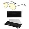 GUNNAR - Premium Gaming and Computer Glasses - Blocks 65% Blue Light - Maverick, Gunmetal, Amber Tint view 3