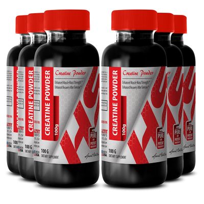 Creatine with pre Workout - CREATINE Powder 100G - Boost Workout (6 Bottles)