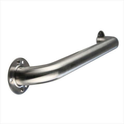 18 in. x 1-1/2 in. Exposed Screw Grab Bar in Brushed Stainless Steel