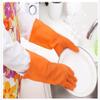 Guzon 4 Pair Waterproof Reusable Dishwashing Nitrile Gloves for Car-washing Laundry Household Cleaning Medium view 3
