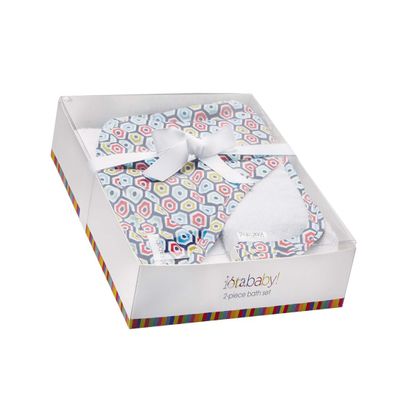 C.R. Gibson Hooded Towel and Washcloth Set, Loverboy