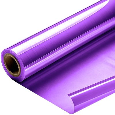 Better crafts Purple Cellophane Wrap 24'' x 100' Roll - Colored Cellophane Sheets for Craft Baskets, Gift Wrapping Supplies, Plastic Wrap for Gift Baskets