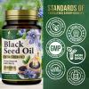Black Seed Oil Capsules 1000mg - Premium Nigella Sativa Blackseed, Pure Natural Black Cumin Seed Oil & Antioxidant for Skin & Immune Support - Gluten Free, Bottled in USA Supplement - 120 Softgels view 4