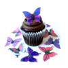 Purple Pink Assorted Wafer Paper Butterflies 1.75 Inch for Decorating Desserts Wedding Cakes Cupcakes Pack of 48 view 1