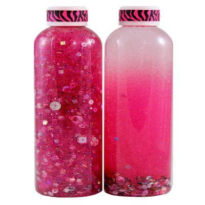 8oz Calming Glitter Bottle - Hot Pink Party