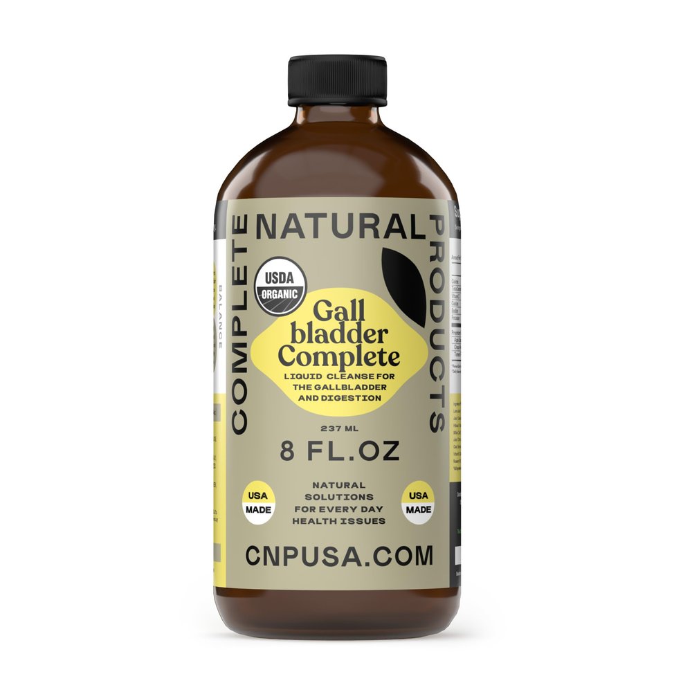 Gallbladder Complete 8oz Organic Liquid Concentrate - Organic Gallbladder Support Formula with Apple Cider Vinegar Digestive Bitters Stone Breaker for Bile Flow Detox - Digestive Cleanse Flush Support