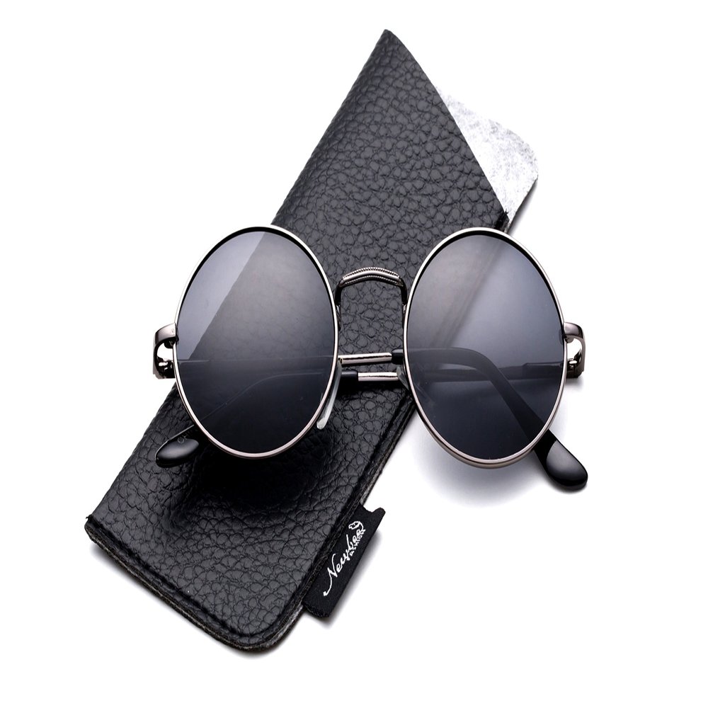 Glasses Hippy Vintage Retro Round Sunglasses & Clear Lens Glasses