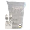 Amcon Contact Lenses Cases Flat Ribbed Extra Deep Well - White, 24 Pack view 1