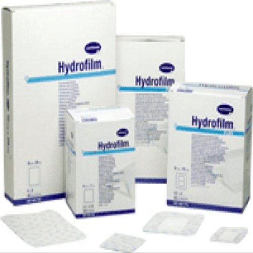 Hartmann-Conco Hydrofilm Standard Transparent Film Dressing 4" x 6", Hypoallergenic Adhesive, Sterile, Water-proof Film, Low-profile, Latex-free (Box of 10 Each)