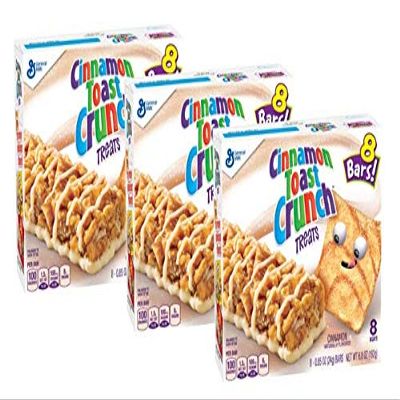 Cinnamon Toast Crunch Treats 8 - 0.85OZ Bars(Pack of 3)