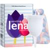 Lena Sensitive Menstrual Cup - Small - Ultra-Soft Reusable Silicone Period Cup for Sensitive Anatomy, 12-Hour Comfort, Gentle & Leak-Free Protection (Clear) view 1