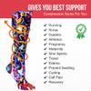 Celeste Stein Therapeutic Compression Socks, Bright Oriental, 8-15 mmHg, Mild view 3