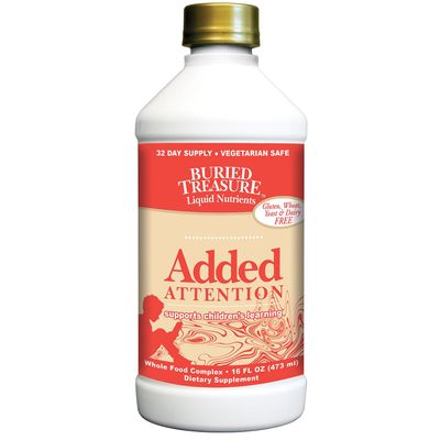 Buried Treasure - Added Attention - Childrens Learning Support 16 oz - 3 Pack