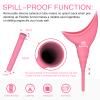 Sunany Female Urinal, Reusable Silicone Foolproof Women Pee Funnel Allows Women to Pee Standing Up,Women's Urinal is The Perfect Companion for Indoor Use (Pink) view 2