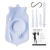 Enema Bag Kit for Colon Cleansing, 2 Quart Open Top Enema Bag with Silicone Hose - Reusable Home Coffee Water Colon Cleansing Enema Kit view 1