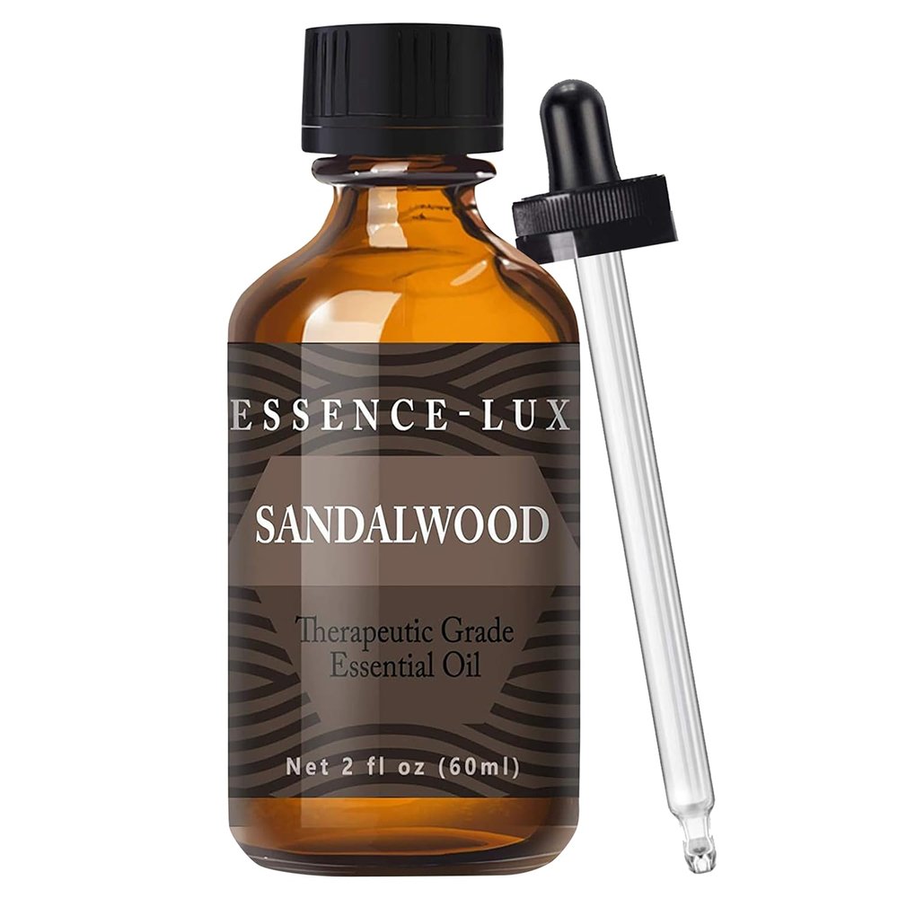 Essence-Lux 60ml Oils - Sandalwood Essential Oil - 2 Fluid Ounces - Sandalwood Oil - Aromatherapy Oils - Sandalwood Essential Oil Therapeutic Grade